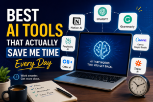 Read more about the article Best AI Tools That Actually Save Me Time Every Day